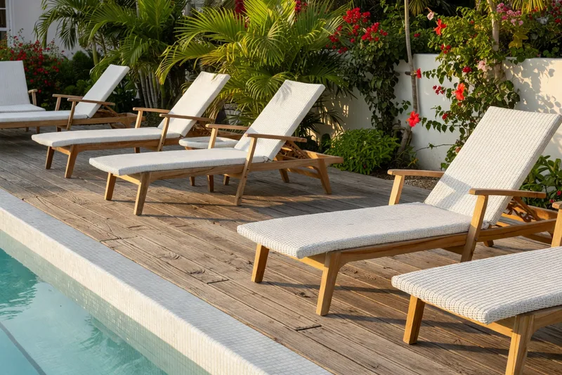 Coastal pool 3D render